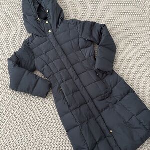 cole haan signature long puffer winter jacket